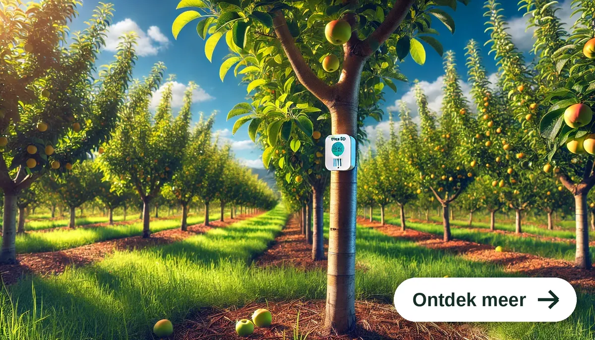 Alles weten over data voor fruitbedrijven? Boomgaard met stamdikte sensor voor watermanagement bij fruitteelt